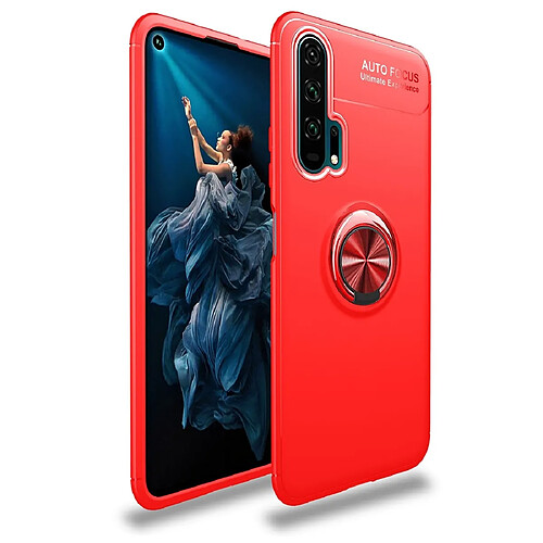 Wewoo Coque Souple Étui en TPU rotatif à 360 degrés pour Huawei Honor 20 Pro rouge + rouge