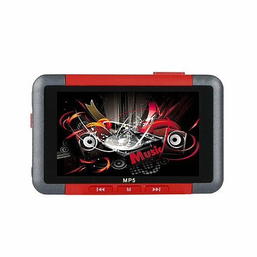 Lecteur Mp4 Mp5 Écran Hd 3,5 Pouces Usb 3.0 Transmission Haute Vitesse Fm Mic Enregistrement E-Book Affichage Vidéo Rouge