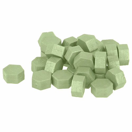 Artemio Perles de cire hexagonales 30 g - Vert clair