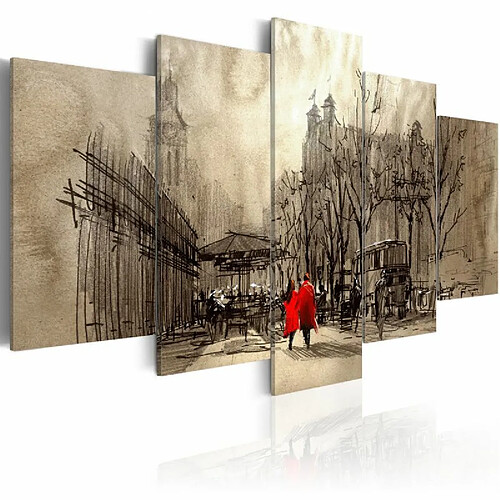 Paris Prix Tableau Imprimé Romantic Stroll 100 x 200 cm