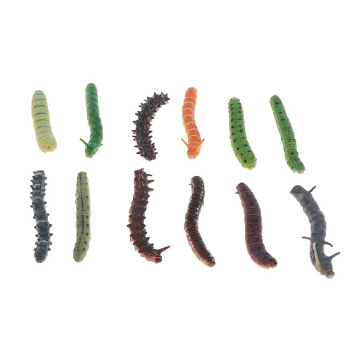 Le modèle animal d'insecte en plastique figure la simulation 12pcs de crocodile de jouets