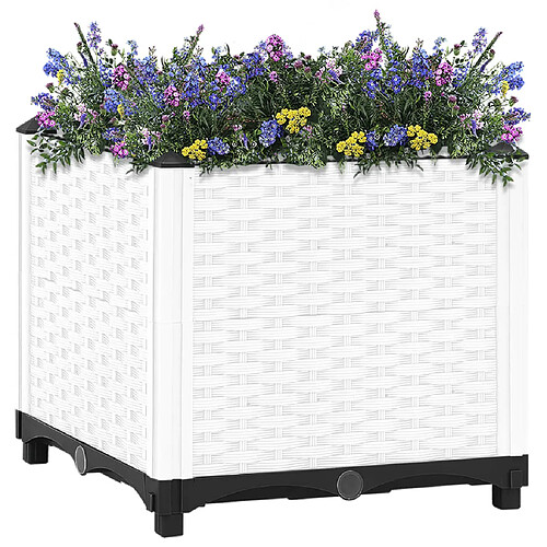 Maison Chic Jardinière,Lit surélevé - Bac à fleurs - pot de fleur 40x40x38 cm Polypropylène -GKD68173