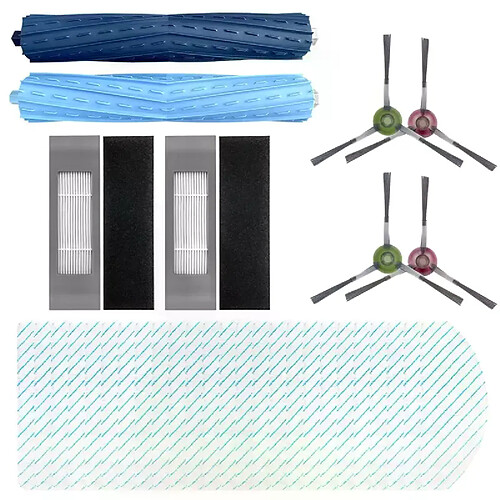 Filtre HEPA pour ECOVACS T9 AIVI, accessoire rouleau en caoutchouc, brosse principale, brosse latérale pour Deebot T9 AIVI, remplacement de nettoyage