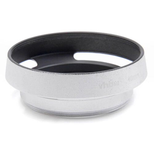 vhbw Pare-soleil compatible 46 mm argenté pour appareil photo Canon Casio Pentax Olympus Panasonic Sony Nikon Ricoh Sigma Samsung Fuji Agfa Minolta.