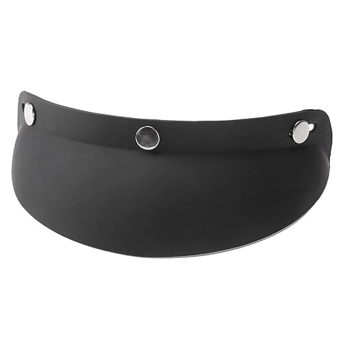 Vintage 3-Snap Moto Casque Visor Pic UV Pare-Soleil pour Plus Open Face Half Face Ou Vintage Casques, noir