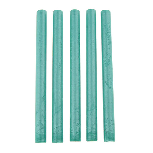 5pcs ronde cire à cacheter bâton de cachet colle pour outils de fête de mariage cyan