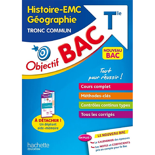 Histoire, EMC, géographie tronc commun terminale : nouveau bac · Occasion