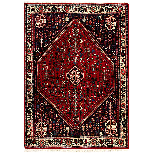 Vidal Tapis de laine 149x108 rouge Afshar