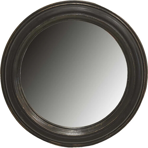 Baroque Miroir sorcière rond en polyérsine 27 cm.