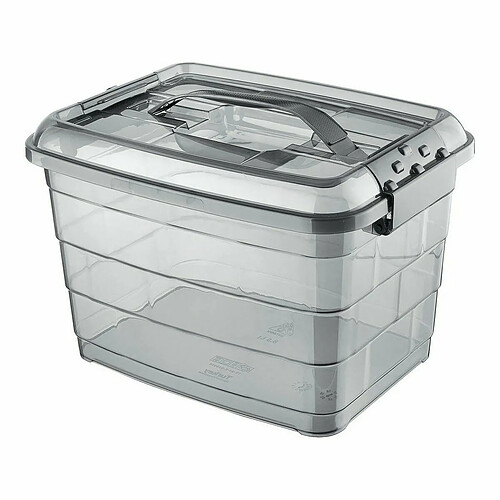 Boîte de rangement Confortime Tetris Gris Plastique (14 L)