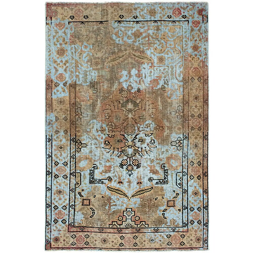 Vidal Tapis de laine 148x96 Bleu Vintage Royal