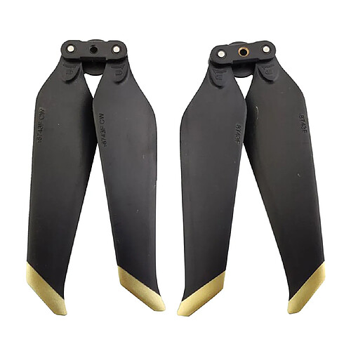 2Pcs pliant les accessoires de l'hélice 8743 pour DJI Mavic 2 PRO / ZOOM Gold Black