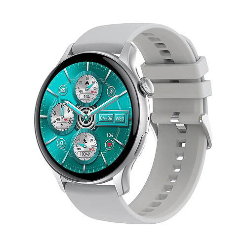 Yonis Montre Connectée Or 1.43' Tactile Bluetooth Appels Oxygène IP68