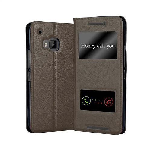 Cadorabo Coque HTC ONE M9 Etui en Marron