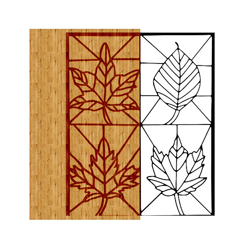 EPIKASA Décoration Murale en Métal et Bois Feuille 5