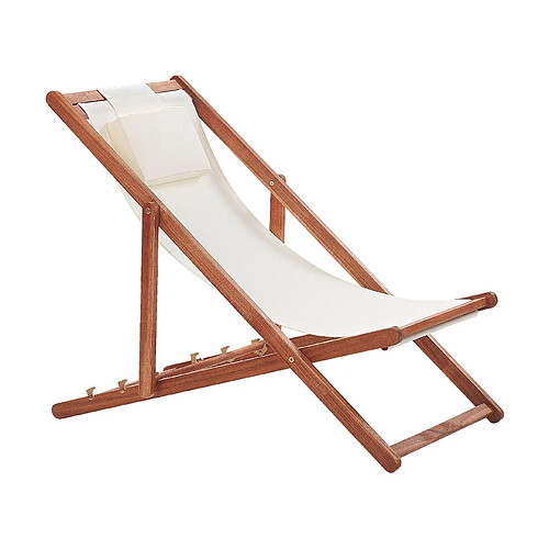 Beliani Chaise longue Bois Bois foncé AVELLINO