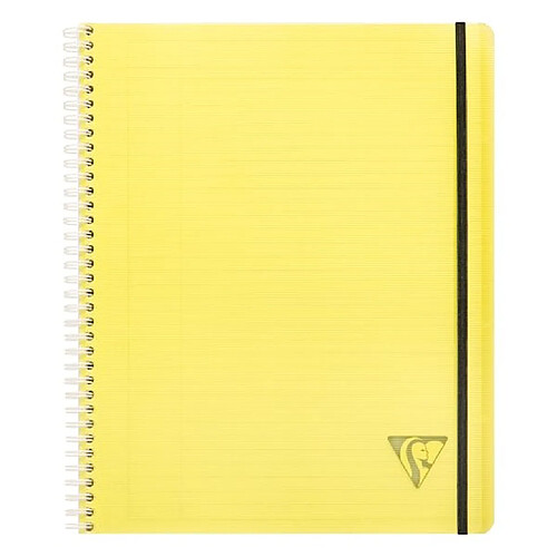 Clairefontaine Carnet spirale Proactiv'book Linicolor format 22,5 x 27,7 cm - blanc ligné - Lot de 5