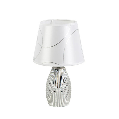 Lampe de bureau Romimex Argenté Céramique 9 x 33 x 9 cm