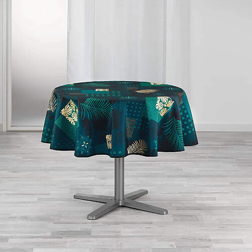 Douceur D'Interieur Nappe ronde - Polyester imprimée Oreane - D 180 cm