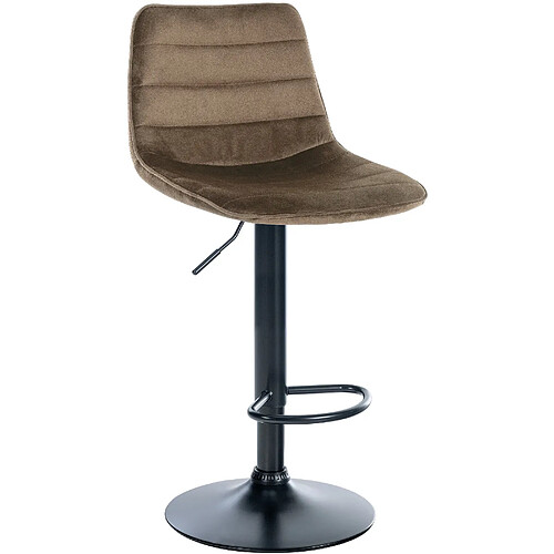 Non Tabouret de bar Lex velours noir