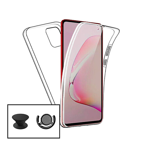 PHONECARE Coque 3x1 360° Anti Choc + 1 GripHolder + 1 Support de GripHolder Noir pour OPPO A94 5G