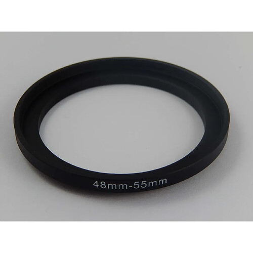 vhbw Adaptateur filtre Step UP 48mm-55mm noir en métal pour appareil photo, filtres, dispositifs pare-soleil, objectifs supplémentaires