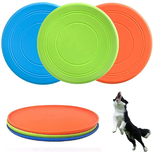 Jouet Disque volant pour chien en caoutchouc souple, interactif et léger