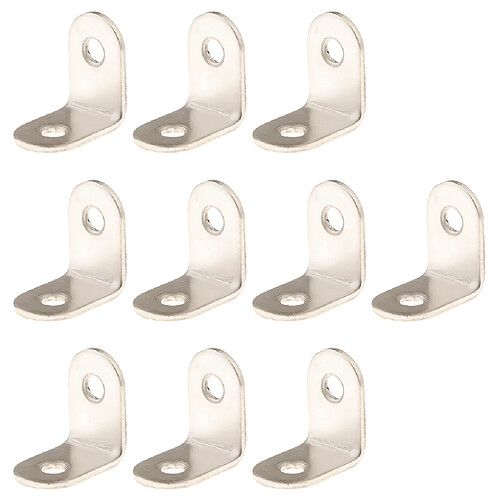 10pcs attaches d'angle en acier epaissi angle droit 25x25x16mm