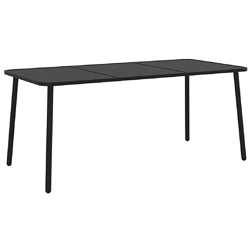 Maison Chic Table de jardin | Table d'extérieur anthracite 165x80x71 cm acier -GKD95191