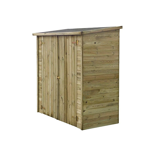 Habitat Et Jardin ABRI JARDIN BOIS ADOSSABLE LIPKI - 1.79 X 0.90 X 1.78/1.87 m