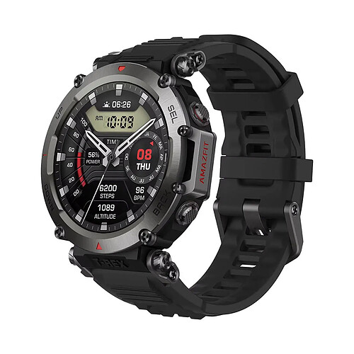 Montre intelligente Amazfit T-Rex Ultra noire (Abyss Black)