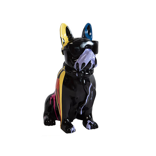 Amadeus Bulldog Cravate Trash Noir 38 cm