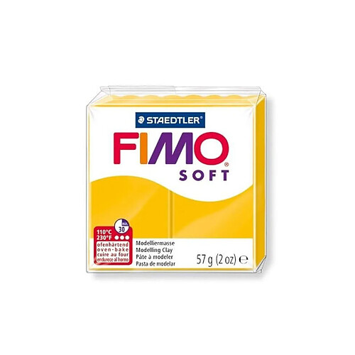 Ferry FIMO Boîte 6 Pieces Fimo Soft Jaune Soleil N°16