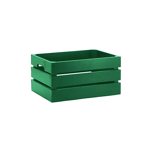 Pinus Caisse de rangement en pin grand modèle 46 x 31 x 25 cm vert.