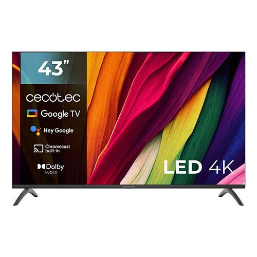 TV intelligente Cecotec 4K Ultra HD 43" LED HDR HDR10