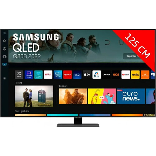 Samsung TV QLED 4K 125 cm QE50Q80B 2022