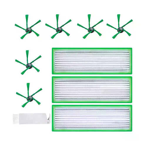 Ensemble de 10 pièces pour aspirateur Robot Vorwerk Kobold VR200 VR300, brosses de remplacement de filtre