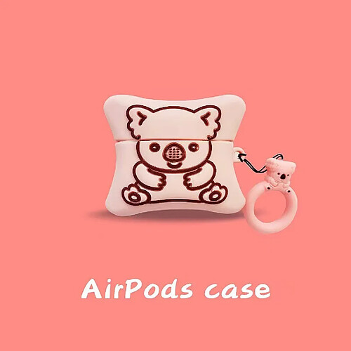 GUPBOO Airpods Coque Housse Étui Protecteur Compatible pour AirPods 3-Biscuit de dessin animé mignon ours en silicone