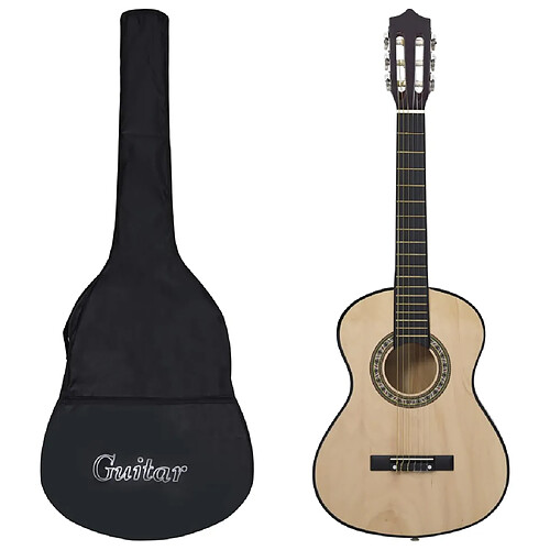 vidaXL Guitare classique avec sac pour débutants et enfants 1/2 34"