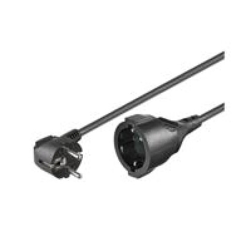 MicroConnect Schuko power extension M-F 3m Angled Schuko 3Gx1.5MM2, 16A, 250V