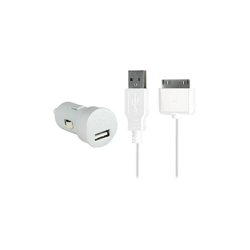 BIGBEN Mini chargeur allume-cigare 1A blanc pour iPhone/iPod · Occasion