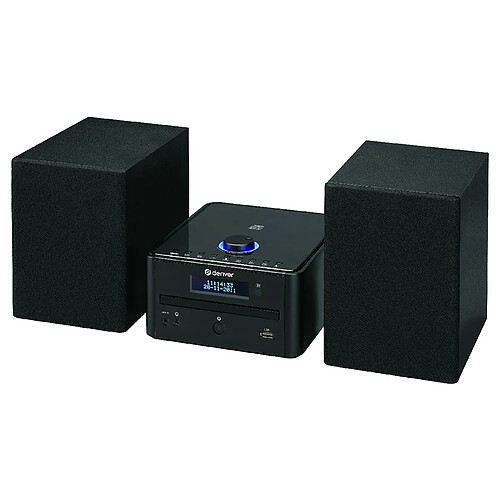 Minichaîne Denver MDA-270. Microsystème avec Radio numérique Dab+/FM. Lecteur CD. USB pour la Lecture MP3. Bluetooth. Volume : 2 x 50W.