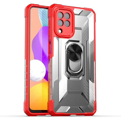 Coque en TPU antichoc avec béquille rouge pour votre Samsung Galaxy A22 4G (EU Version)/M32 (Global Version)/M22/F22