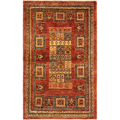 Vidal Tapis de laine 176x109 rouge Kashkuli