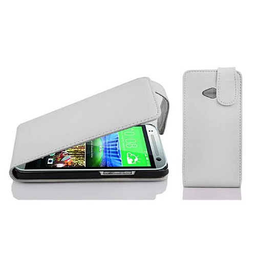 Cadorabo Coque HTC ONE M8 MINI Etui en Blanc