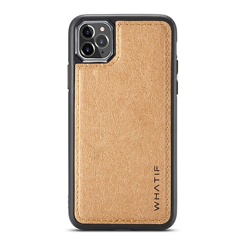 Wewoo Coque Pour iPhone 11 Pro WHATIF Kraft Paper TPU + PC Housse de protection complète marron