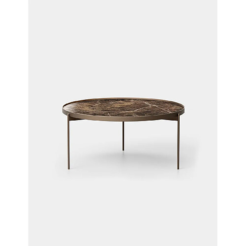 Inside 75 Table Basse Esprit Acier Bronze