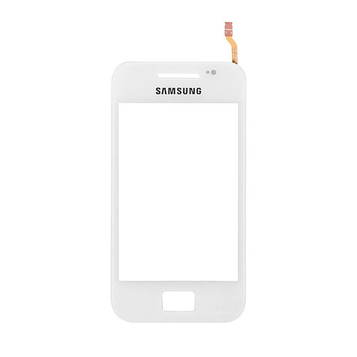 Vitre tactile + adhésif pré-installé blanc pour Samsung Galaxy Ace S5830