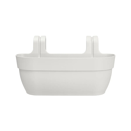 Balconnière en plastique Elho Vibia Campana Easy Hanger Large blanc soie - 46 x 24 x 26,5 cm