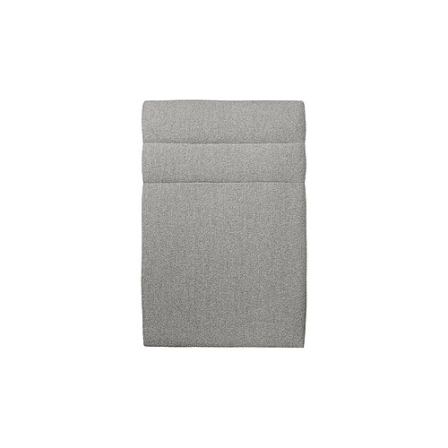 Sommeil de plomb Tete de lit Lignes Bouclette Gris L 90 cm - Ep 10 cm rembourré